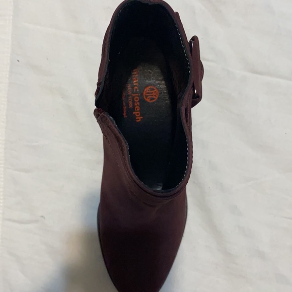 Marc Joseph New York Women's Leather Ankle Boots with Buckle Detail - Picture 3 of 5